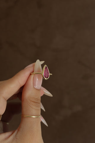 pink tourmaline ring