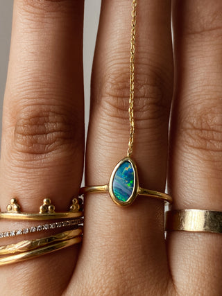 opal chain ring