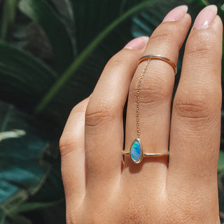 opal chain ring