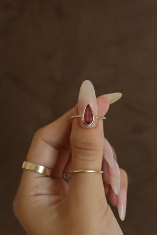 pink tourmaline ring