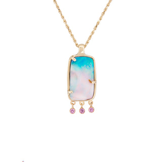 boulder opal & pink sapphire